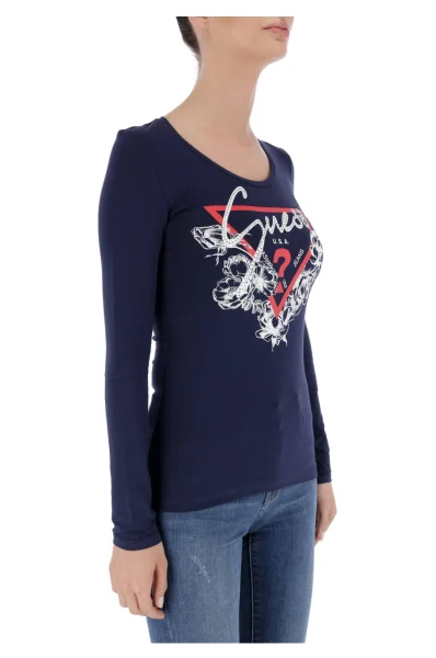 Blouse ROSES | Slim Fit GUESS navy blue