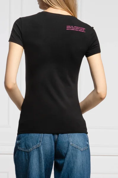 T-shirt KAMELIA | Slim Fit GUESS black