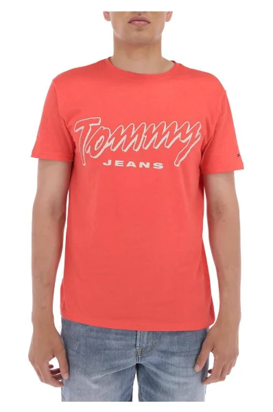 T-shirt TJM Summer script | Regular Fit Tommy Jeans coral