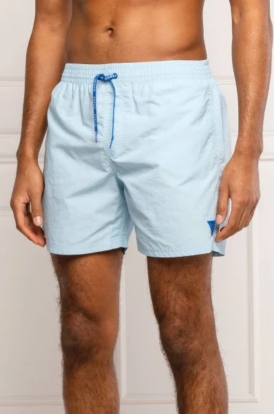 Szorty kąpielowe | Regular Fit Guess Underwear błękitny
