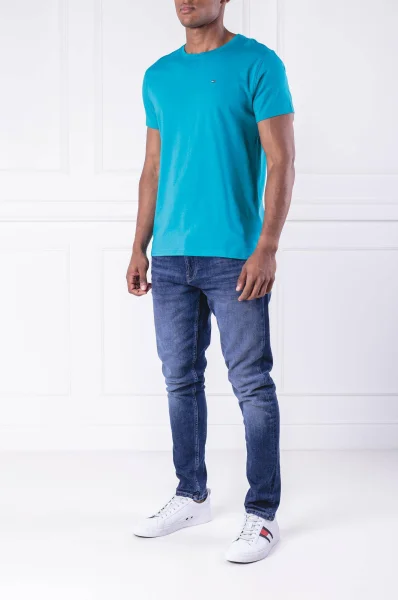 T-shirt TJM ESSENTIAL SOLID | Regular Fit Tommy Jeans błękitny