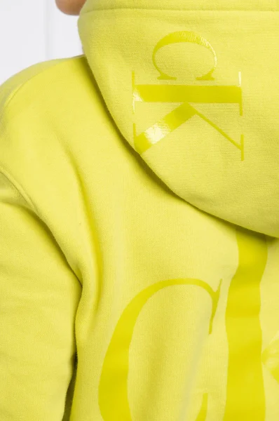 Sweatshirt MONOGRAM | Regular Fit CALVIN KLEIN JEANS lime green
