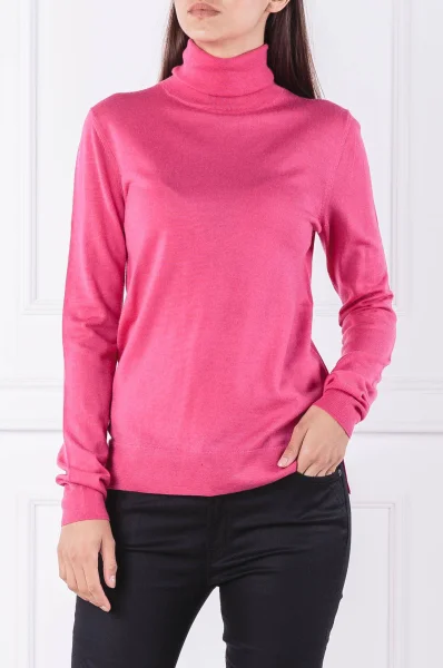 Wool turtleneck Sedell | Slim Fit HUGO pink
