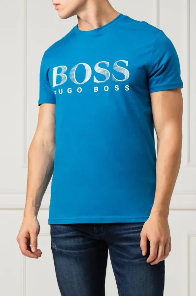 T-shirt | Regular Fit BOSS BLACK niebieski