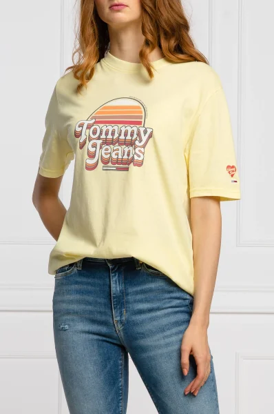 T-shirt SUMMER RETRO | Regular Fit Tommy Jeans yellow