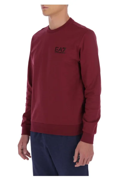 Bluza | Regular Fit EA7 bordowy