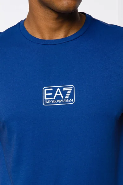 футболка | regular fit EA7 голубий