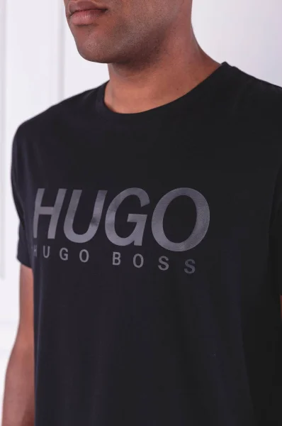 T-shirt Dolive-U2 | Regular Fit HUGO czarny