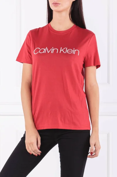 T-shirt LOGO | Regular Fit Calvin Klein czerwony