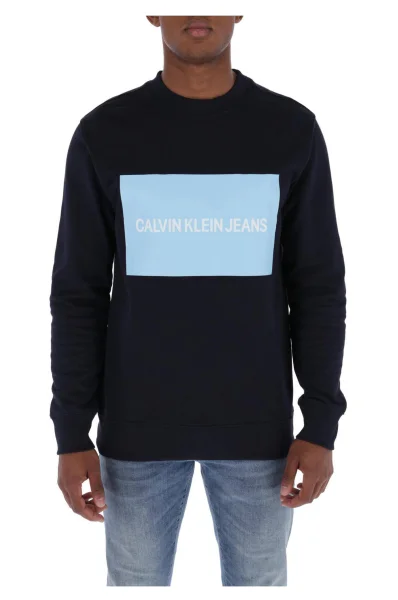 Sweatshirt INSTITUTIONAL | Slim Fit CALVIN KLEIN JEANS navy blue