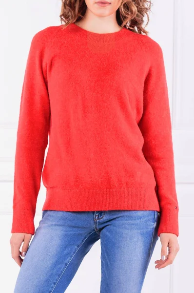 Sweater VALLIS | Loose fit | with addition of wool Tommy Hilfiger red