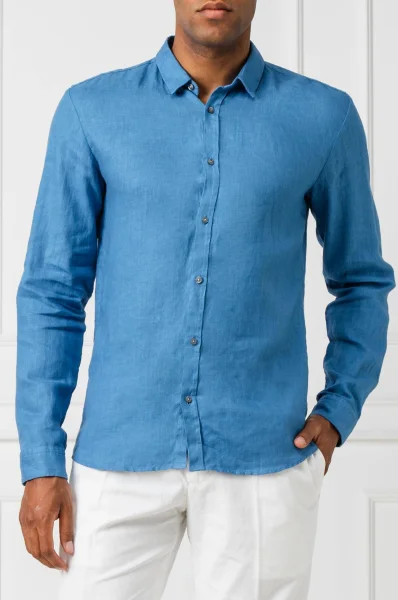 Linen shirt Ero3-W | Slim Fit HUGO blue