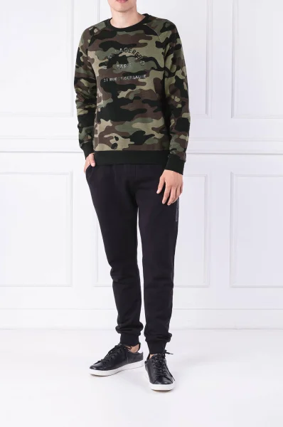 Bluza | Regular Fit Karl Lagerfeld khaki