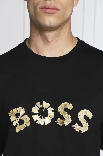 футболка teego | regular fit BOSS GREEN чорний