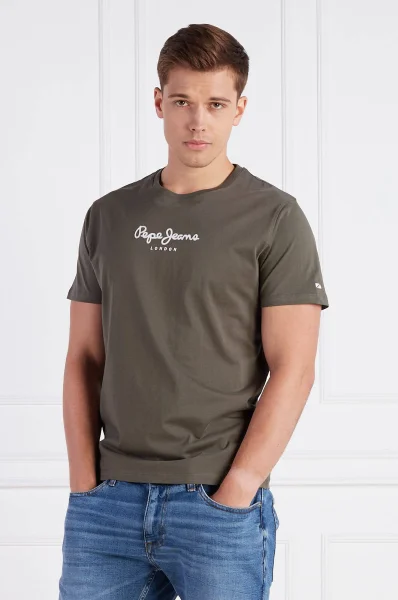 T-shirt EDWARD TEE | Regular Fit Pepe Jeans London zielony