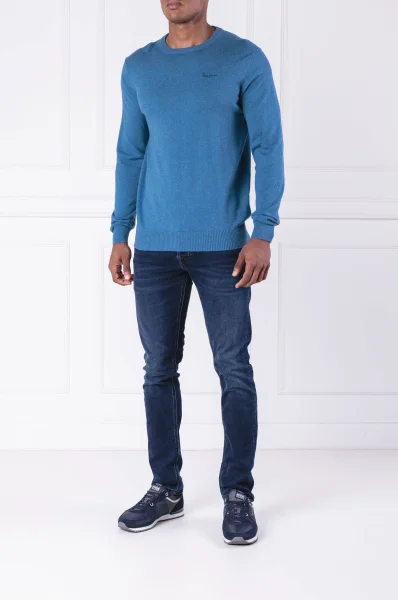 Sweter barons | Regular Fit Pepe Jeans London niebieski