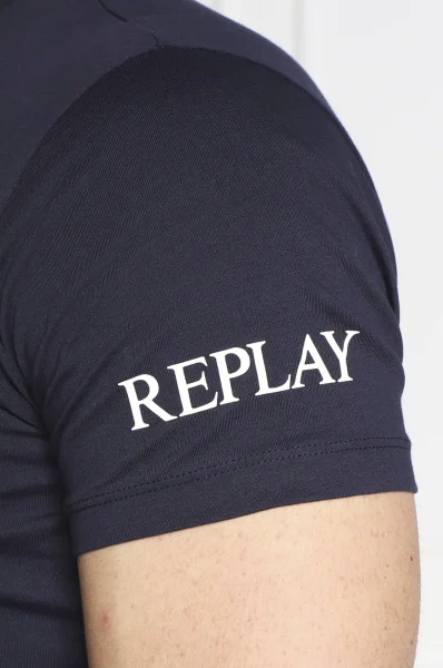 T-shirt | Regular Fit Replay granatowy