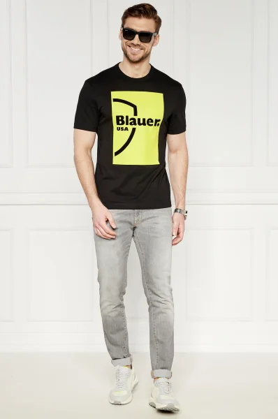 T-shirt | Regular Fit BLAUER czarny