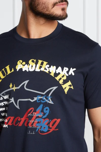 T-shirt | Regular Fit Paul&Shark granatowy