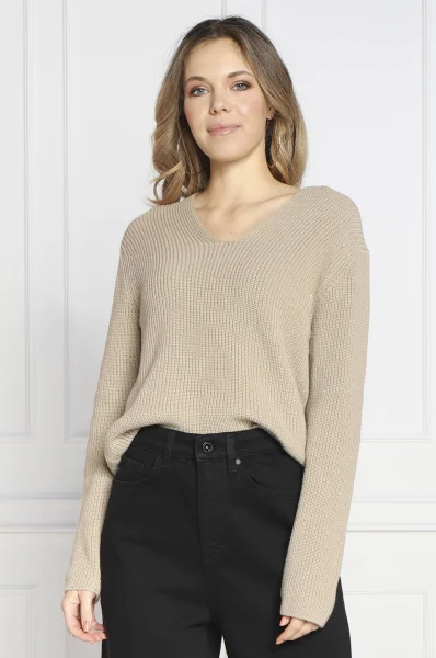 Sweater | Relaxed fit Marc O' Polo beige