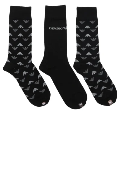 Socka 3-pack Emporio Armani black