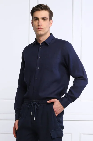 Linen shirt | Regular Fit Vilebrequin navy blue