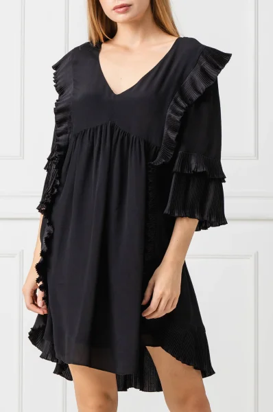 Sukienka | z dodatkiem jedwabiu TWINSET czarny