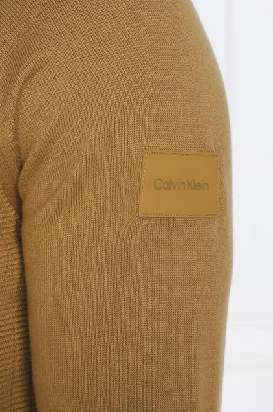 светр | regular fit Calvin Klein гірчичний 