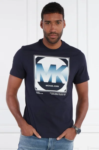 T-shirt GRADIENT CHARM | Regular Fit Michael Kors granatowy