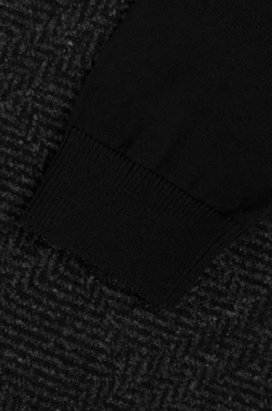 Wełniany sweter Notto BOSS BLACK grafitowy