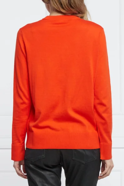 Sweater C_Fibinna | Relaxed fit | with addition of silk BOSS BLACK orange