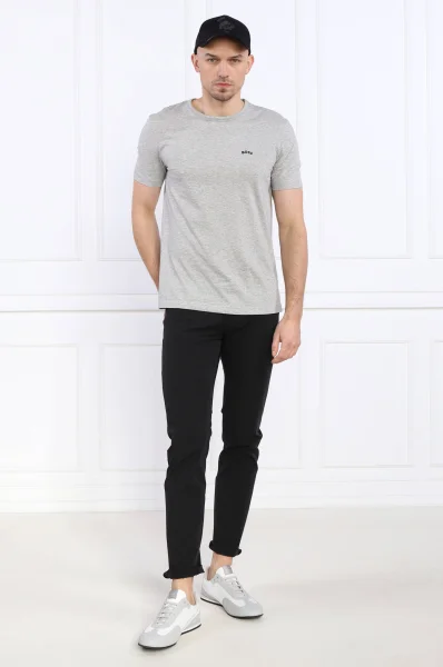 T-shirt Tee Curved | Regular Fit BOSS GREEN gray