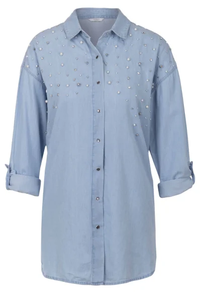 Relaxed Shirt GUESS baby blue
