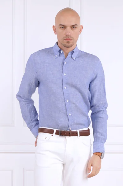 Linen shirt | Regular Fit Oscar Jacobson blue