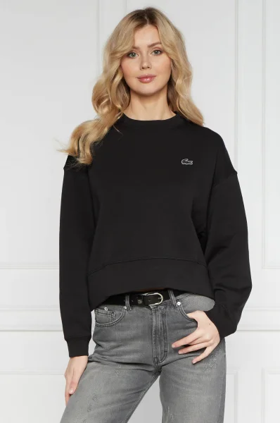 Sweatshirt | Oversize fit | stretch Lacoste black