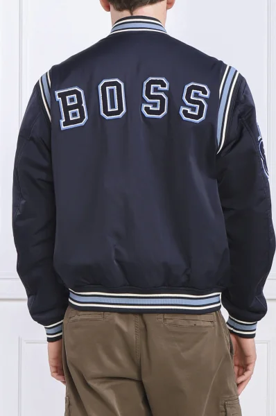 куртка бомбер oronzo | regular fit BOSS ORANGE темно-синій