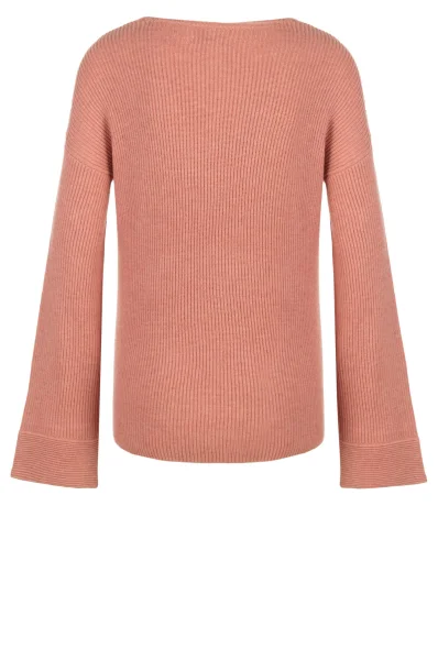 Wełniany sweter Marc O' Polo brzoskwiniowy