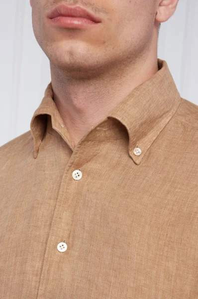 Linen shirt | Slim Fit Emanuel Berg brown
