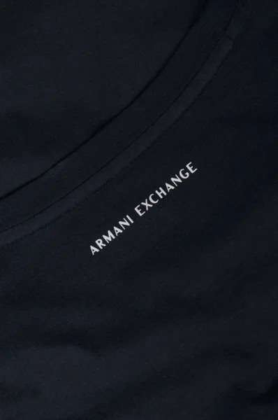 T-shirt | Regular Fit | pima Armani Exchange granatowy