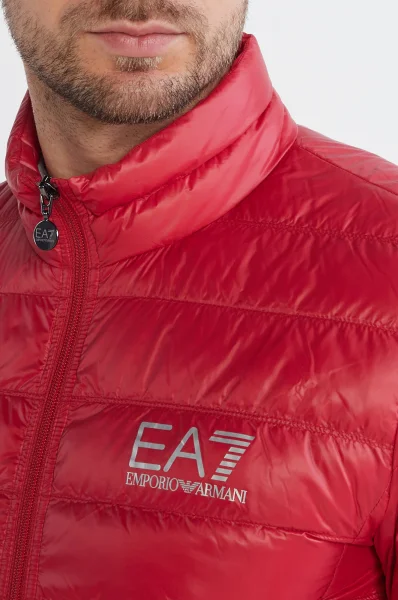 Puchowa kurtka | Regular Fit EA7 czerwony