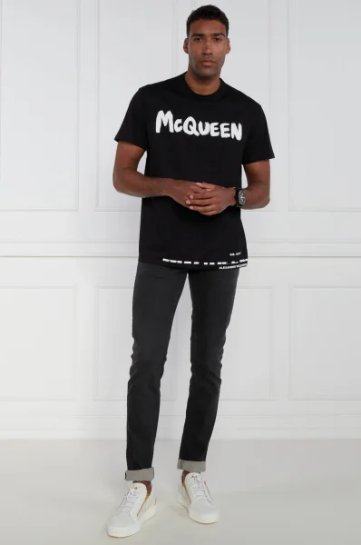 T-shirt | Regular Fit Alexander McQueen czarny