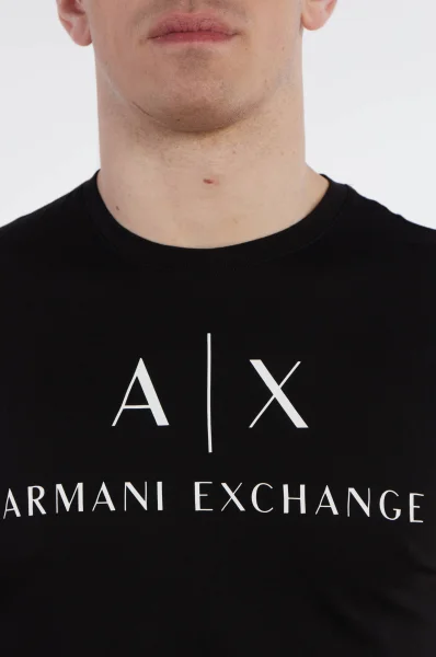 футболка | slim fit Armani Exchange чорний