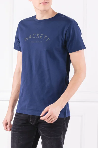 T-shirt | Classic fit Hackett London granatowy