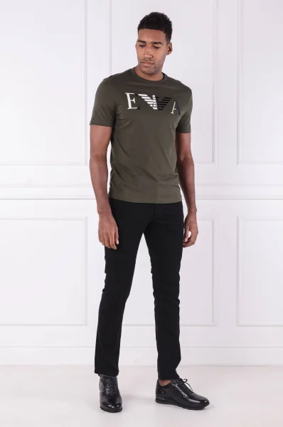 T-shirt | Regular Fit Emporio Armani oliwkowy
