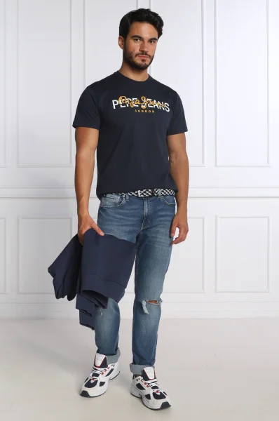 футболка thierry | regular fit Pepe Jeans London темно-синій