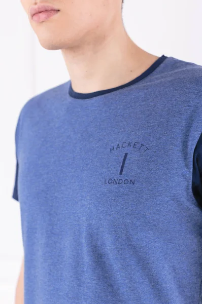 T-shirt | Classic fit Hackett London niebieski