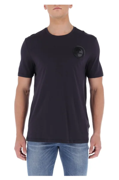 T-shirt | Regular Fit Versace Collection granatowy