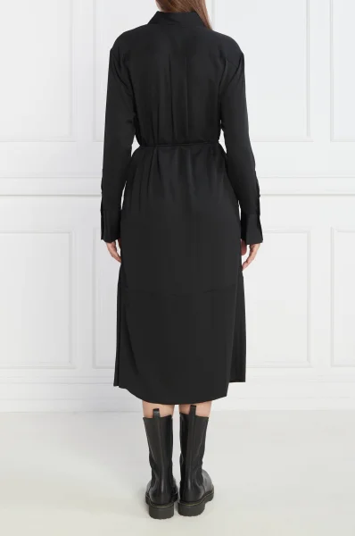 RECYCLED Black | Calvin Klein SHIRT BELTED CDC Dress