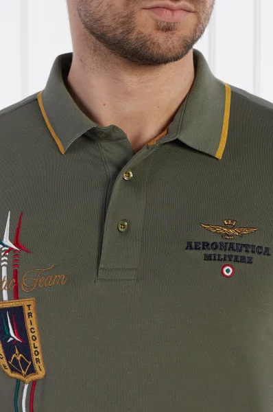 Polo | Regular Fit | stretch Aeronautica Militare khaki