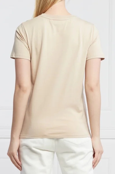 T-shirt SHINE | Regular Fit Calvin Klein beżowy